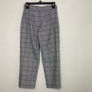 Express Women’s Size 4S Black & White Checkered Plaid Pants – Super High Rise